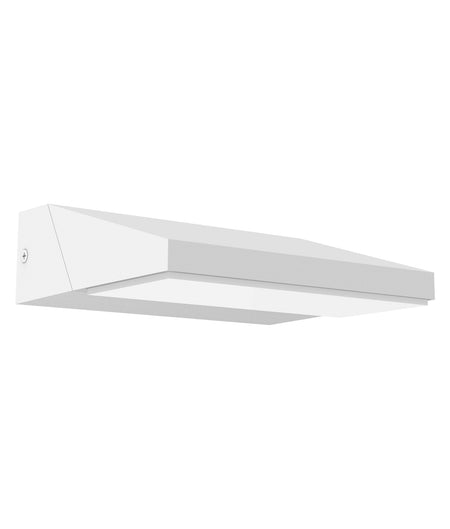 Plana Exterior LED Adjustable Wedge Surface Mounted Wall Light IP65 - White