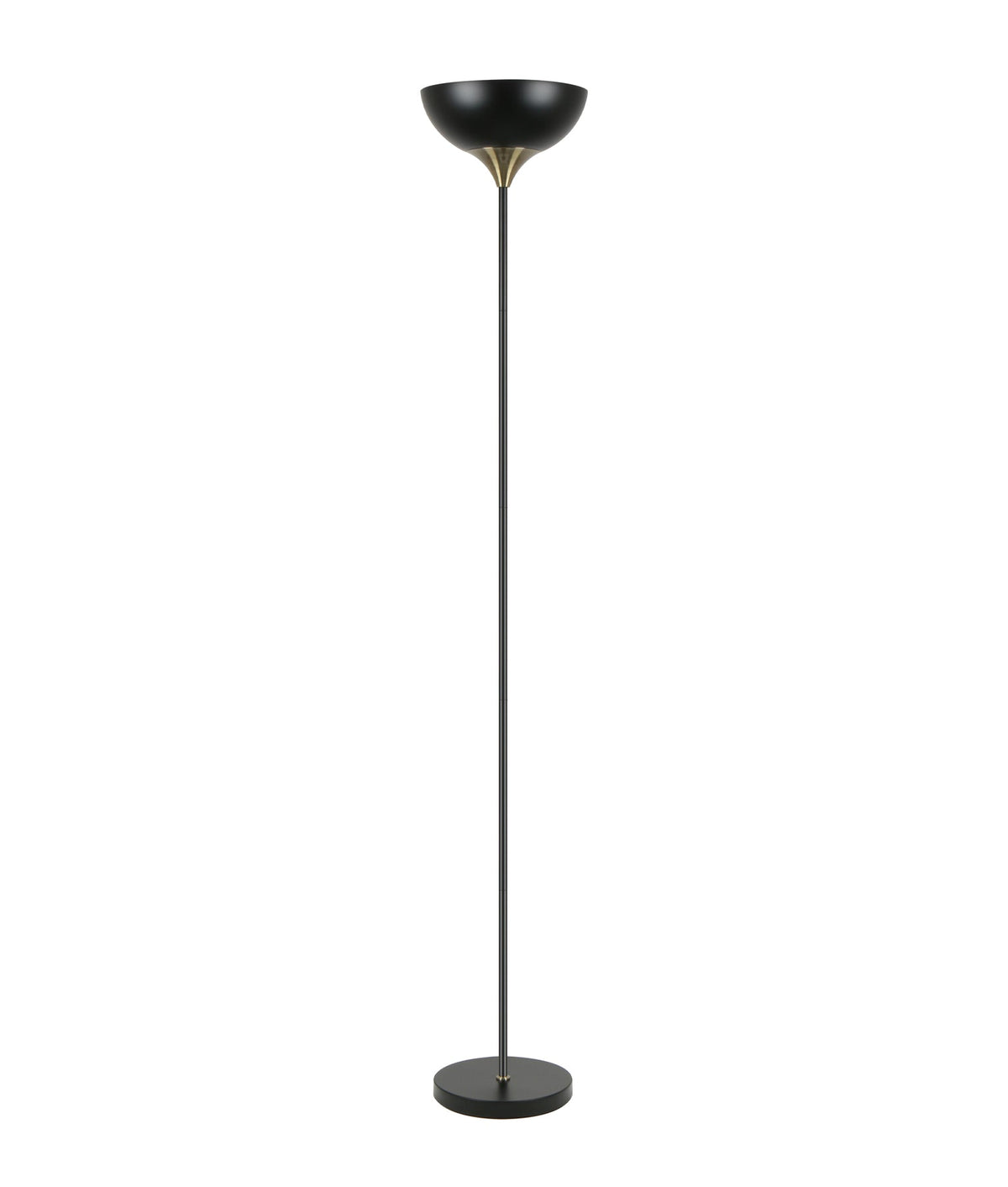 Progetto Iron Matte Black / White Up Light Floor Lamp - Matte Black