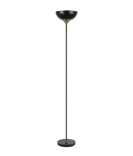 Progetto Iron Matte Black / White Up Light Floor Lamp - Matte Black