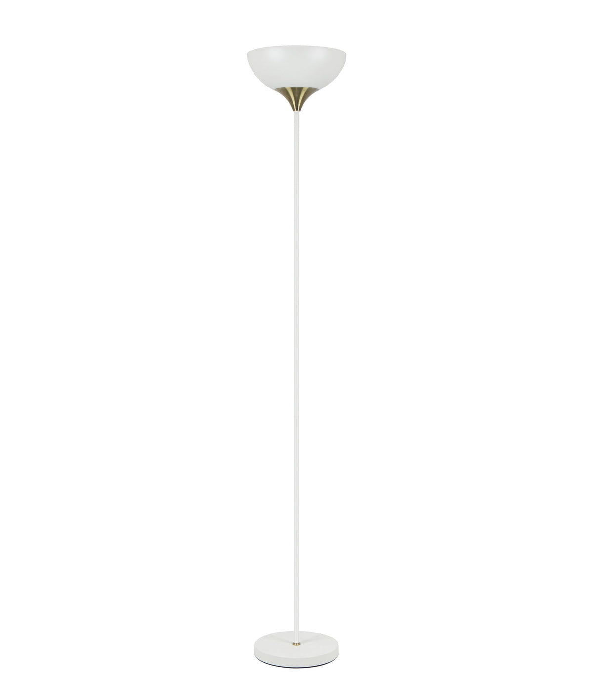 Progetto Iron Matte Black / White Up Light Floor Lamp - Matte White