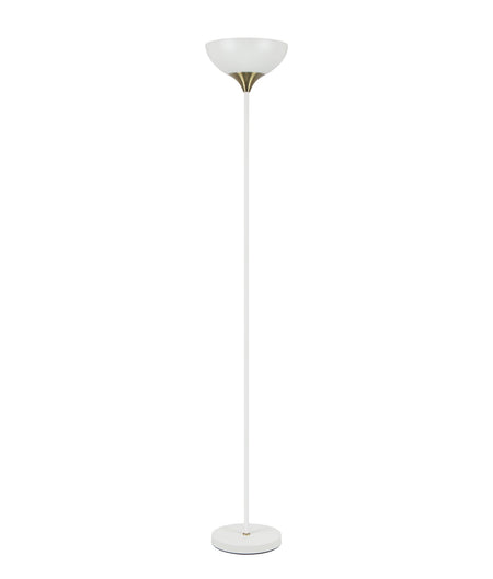 Progetto Iron Matte Black / White Up Light Floor Lamp - Matte White
