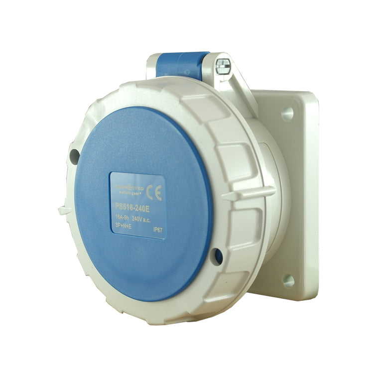 IP67 面板插座 5 针 – 240V 32A