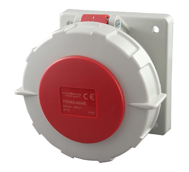 IP67 面板插座 5 针 – 400V 63A