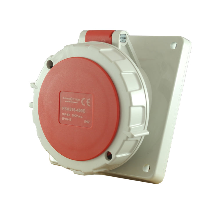 IP67 面板插座角 5 针 – 400V 32A