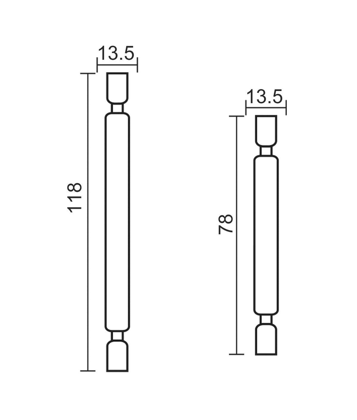 R7S LED Globe - 78mm / 3000K