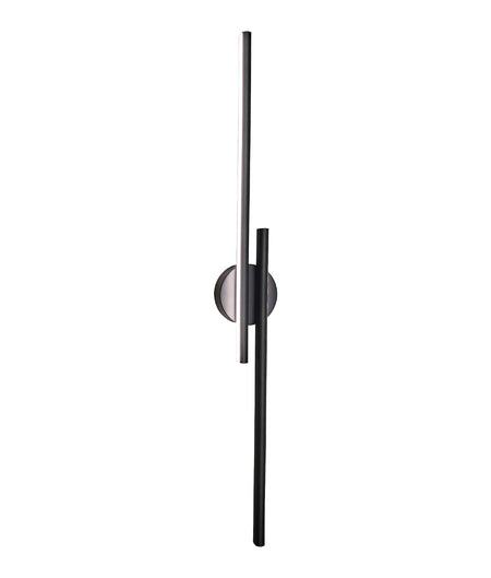 Racha Interior Linear LED Tri-CCT Wall Light - Black