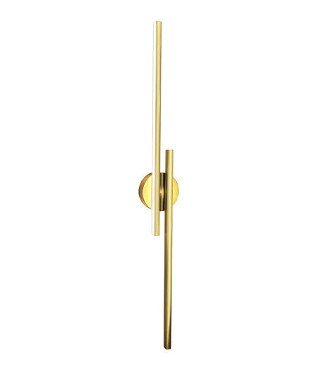Racha Interior Linear LED Tri-CCT Wall Light - Brass