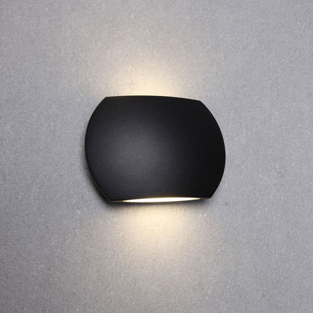 Remo 6.8W LED Up/Down Wall Light Black Finish / Warm White