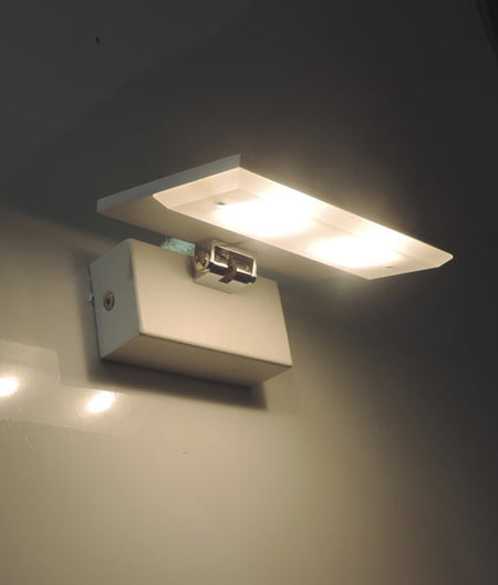 RIO City Series LED Interior Matte White Rectangular Up Light 90° Adjustable Wall Light