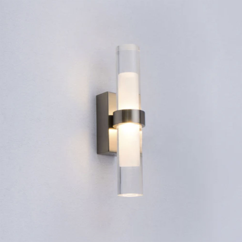 Rome 2W LED Wall Light Satin Chrome / Warm White