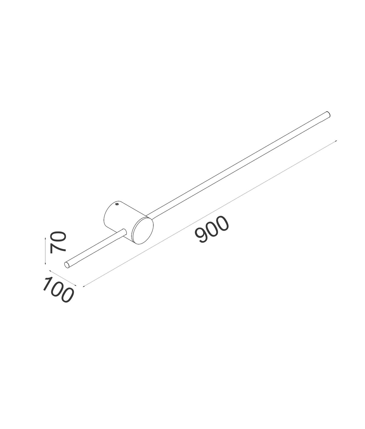Saber Interior Linear LED Dual-CCT Wall Light - White