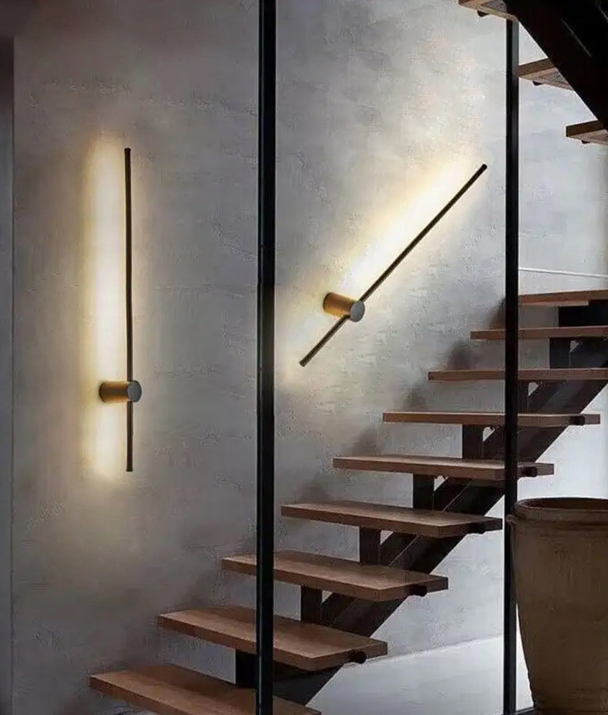 Saber Interior Linear LED Dual-CCT Wall Light - Black