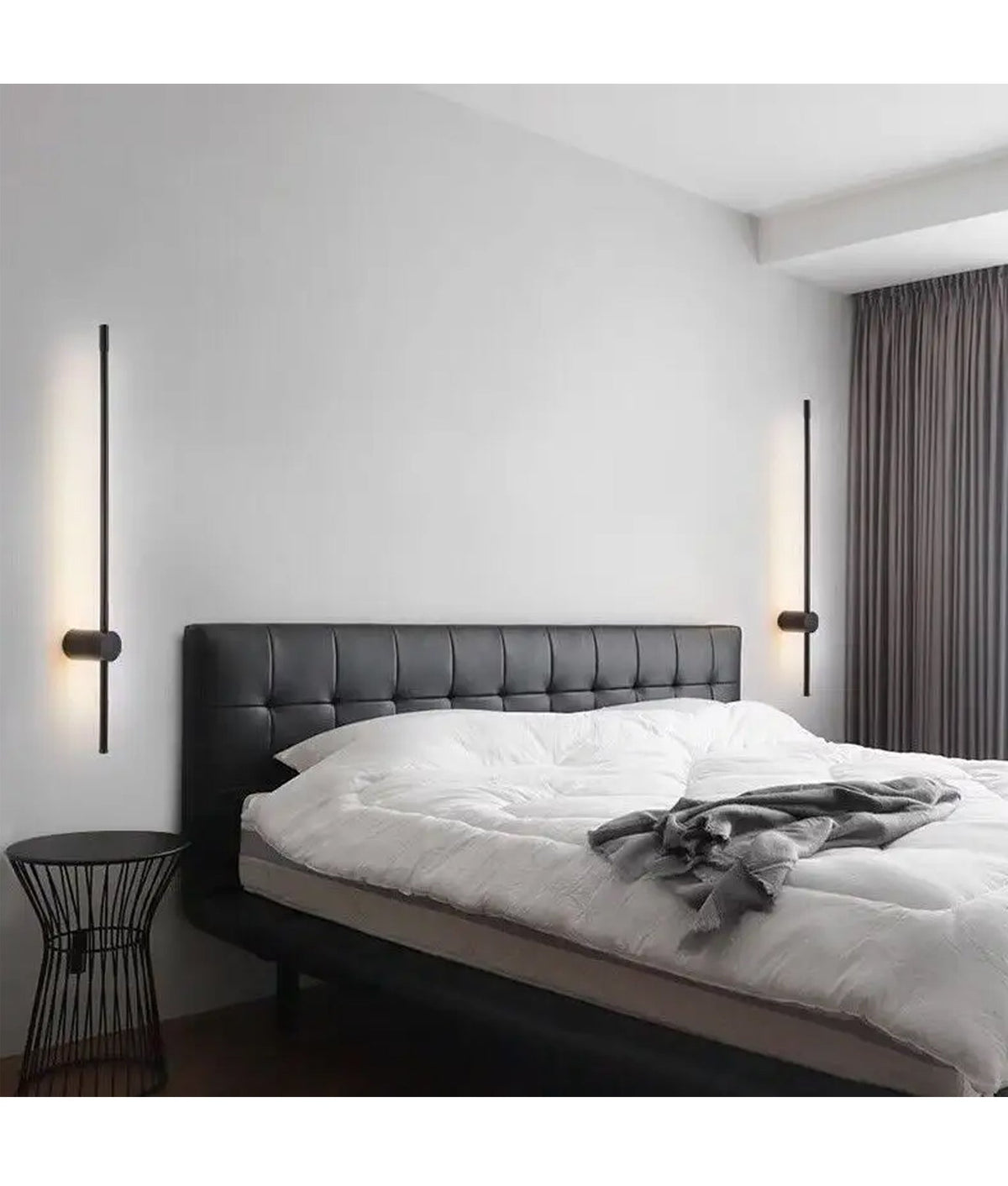 Saber Interior Linear LED Dual-CCT Wall Light - Black