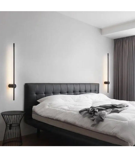 Saber Interior Linear LED Dual-CCT Wall Light - Black
