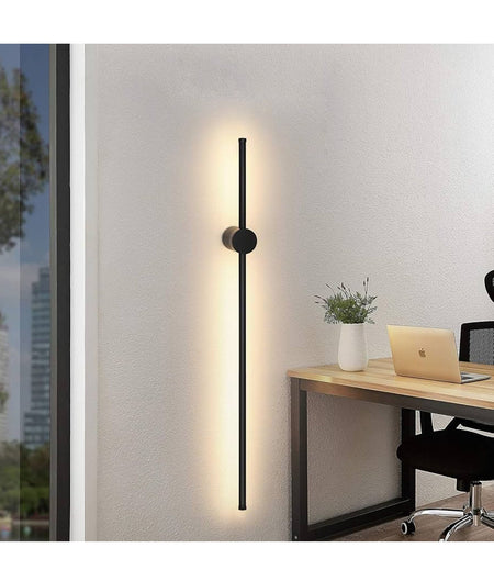 Saber Interior Linear LED Dual-CCT Wall Light - Black