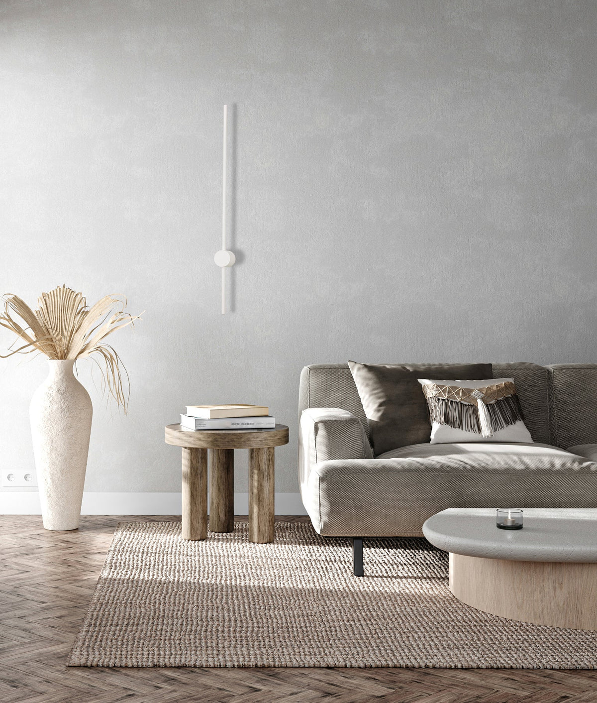 Saber Interior Linear LED Dual-CCT Wall Light - White