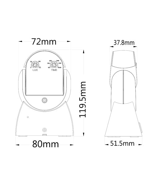 SENS001-002 Infrared Surface Mounted Motion Sensor IP65 - White