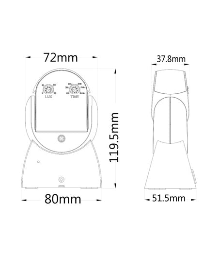 SENS001-002 Infrared Surface Mounted Motion Sensor IP65 - White