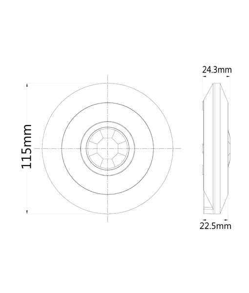 SENS004 Infrared Surface Mounted Motion Sensor IP20