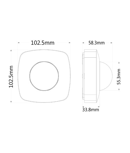 SENS005 Infrared Surface Mounted Motion Sensor IP20