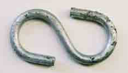Galvanised 'S' Hook (Weak Link 1.5Kn) 10 Pack