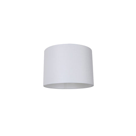 Linen 12" Drum Shade DIY Batten Fix White