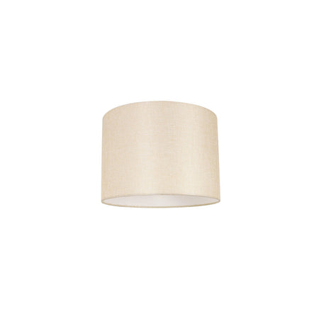Linen 12" Drum Shade DIY Batten Fix Natural