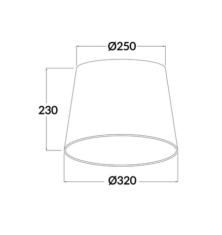 D.I.Y. Slant Lampshade - White