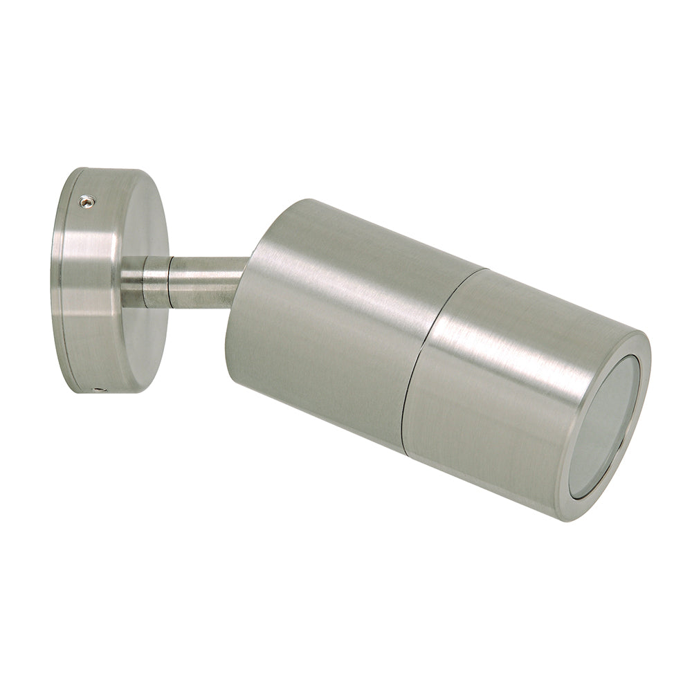 Shadow 6W 240V Dimmable LED Single Adjustable Wall Pillar Light 316 Stainless Steel / Tri-Colour