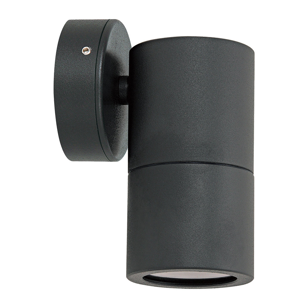Shadow 6W 240V Dimmable LED Fixed Wall Pillar Light Black / Tri-Colour
