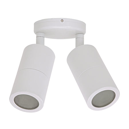 Shadow 12W 240V Dimmable LED Double Adjustable Wall Pillar Light White / Tri-Colour