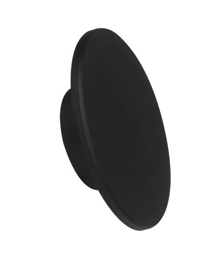 Shadowtri Exterior LED Tri-CCT Round Backlit Wall Light IP65 & IK08 (Diam: 180mm) - Black