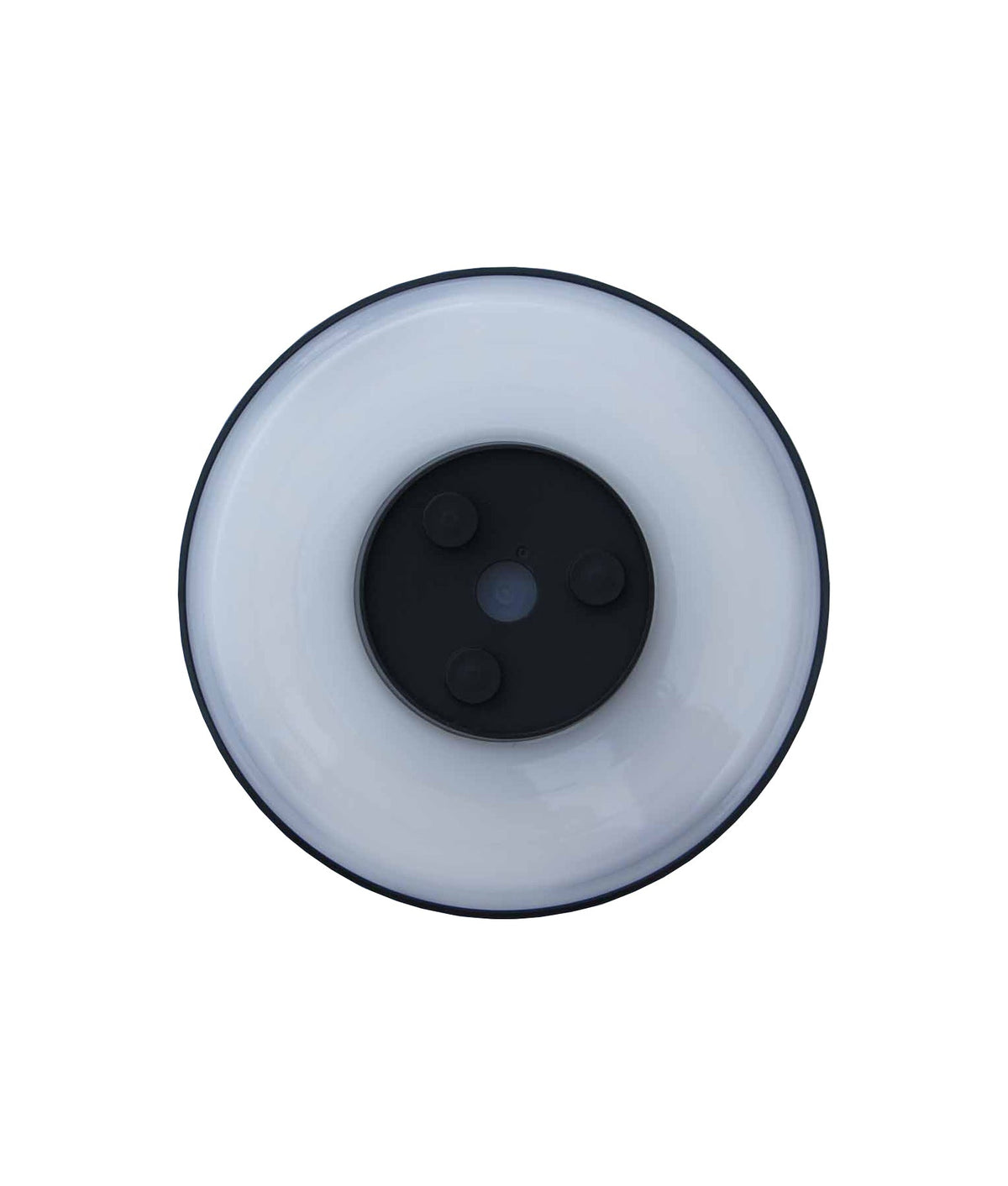 Shadowtri Exterior LED Tri-CCT Round Backlit Wall Light IP65 & IK08 (Diam: 250mm) - Black