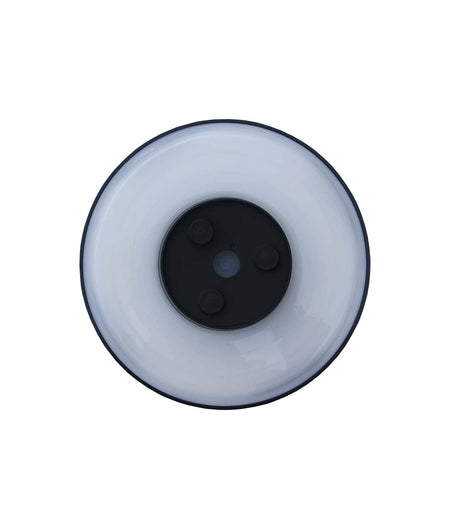 Shadowtri Exterior LED Tri-CCT Round Backlit Wall Light IP65 & IK08 (Diam: 250mm) - Black