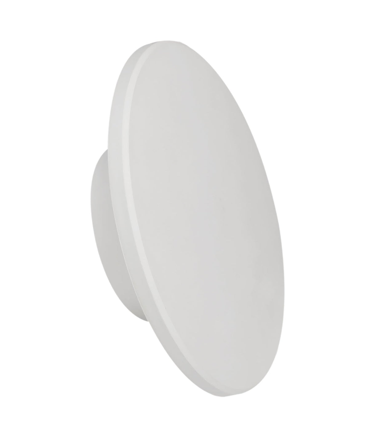 Shadowtri Exterior LED Tri-CCT Round Backlit Wall Light IP65 & IK08 (Diam: 180mm) - White