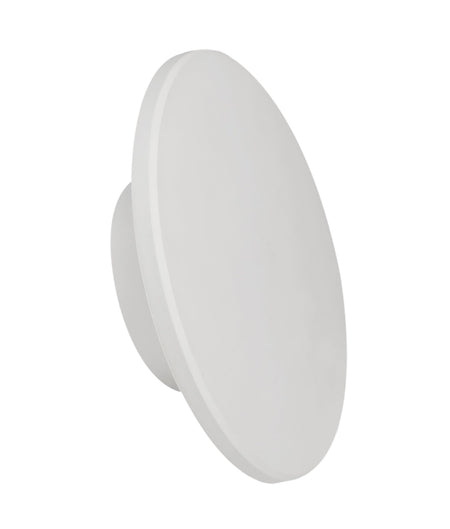 Shadowtri Exterior LED Tri-CCT Round Backlit Wall Light IP65 & IK08 (Diam: 180mm) - White