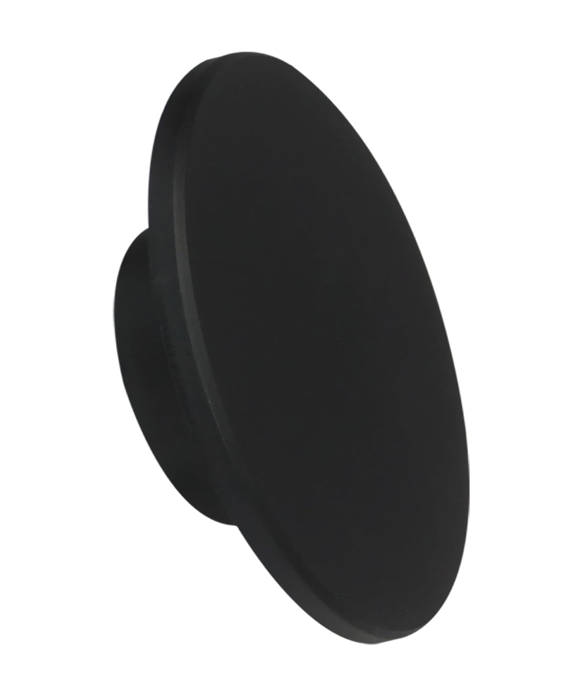 Shadowtri Exterior LED Tri-CCT Round Backlit Wall Light IP65 & IK08 (Diam: 250mm) - Black