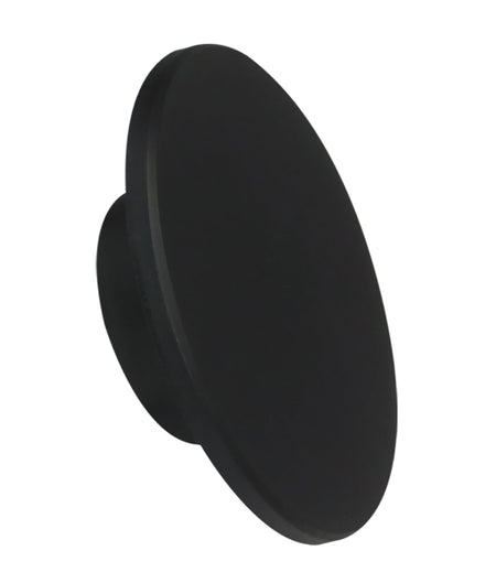 Shadowtri Exterior LED Tri-CCT Round Backlit Wall Light IP65 & IK08 (Diam: 250mm) - Black