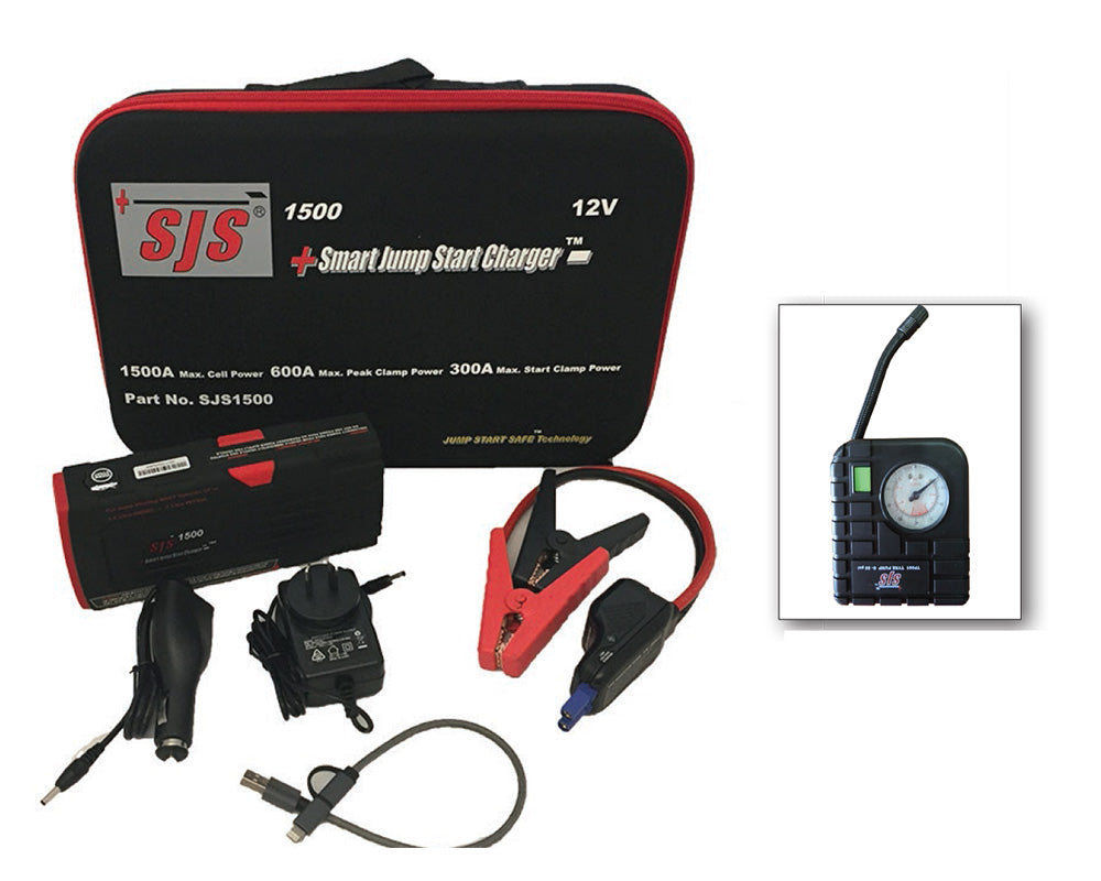 SJS + Smart Jump Start Charger with tyre pump