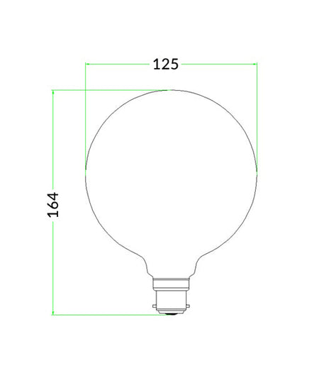 Spectra G125 LED Firework Effect Decorative Globe (4W) - ES (E27)