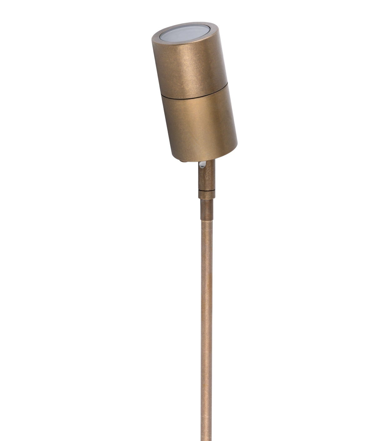 MR16 Single Adjustable Head Garden Spike Light IP65 - Aged Brass