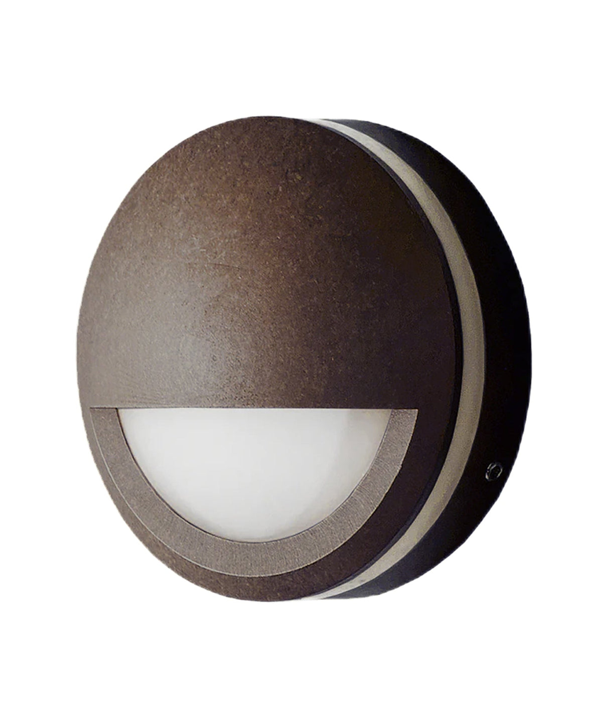 STE Exterior LED 12V Aged Brass Eyelid Step/Wall Light IP65