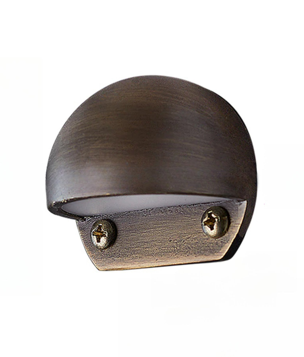 STE Exterior LED 12V Bronze/ Brass Eyelid Step / Wall Light IP65 - Aged Brass