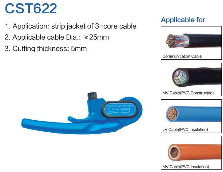 CST622 Cable jacket stripper