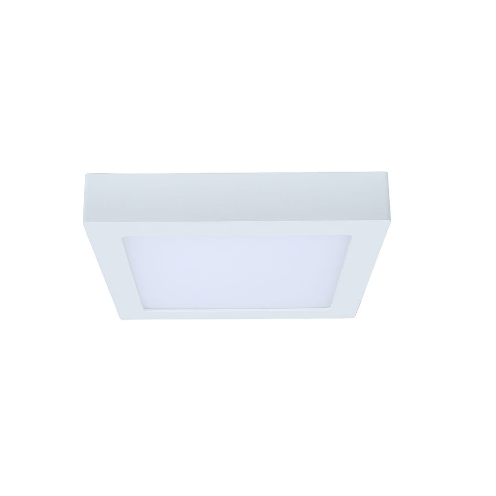 Square 6W LED Dimmable Oyster Matt White / Warm White