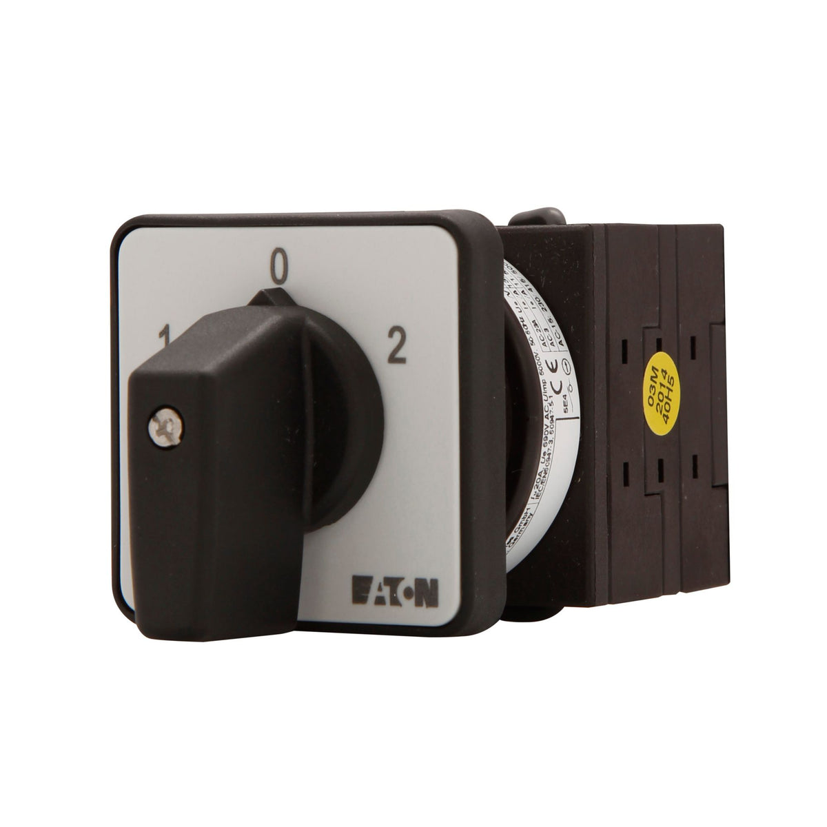 20A 3pole reversing switch - centre off - left view