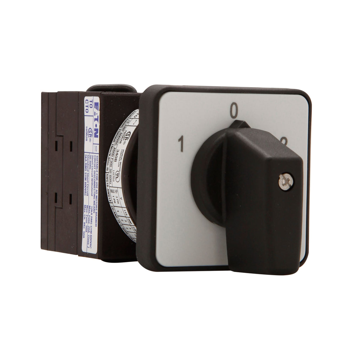 20A 3pole reversing switch - centre off - right view