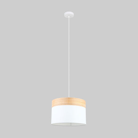 Large Round Pendant White