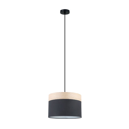 Large Round Pendant Black