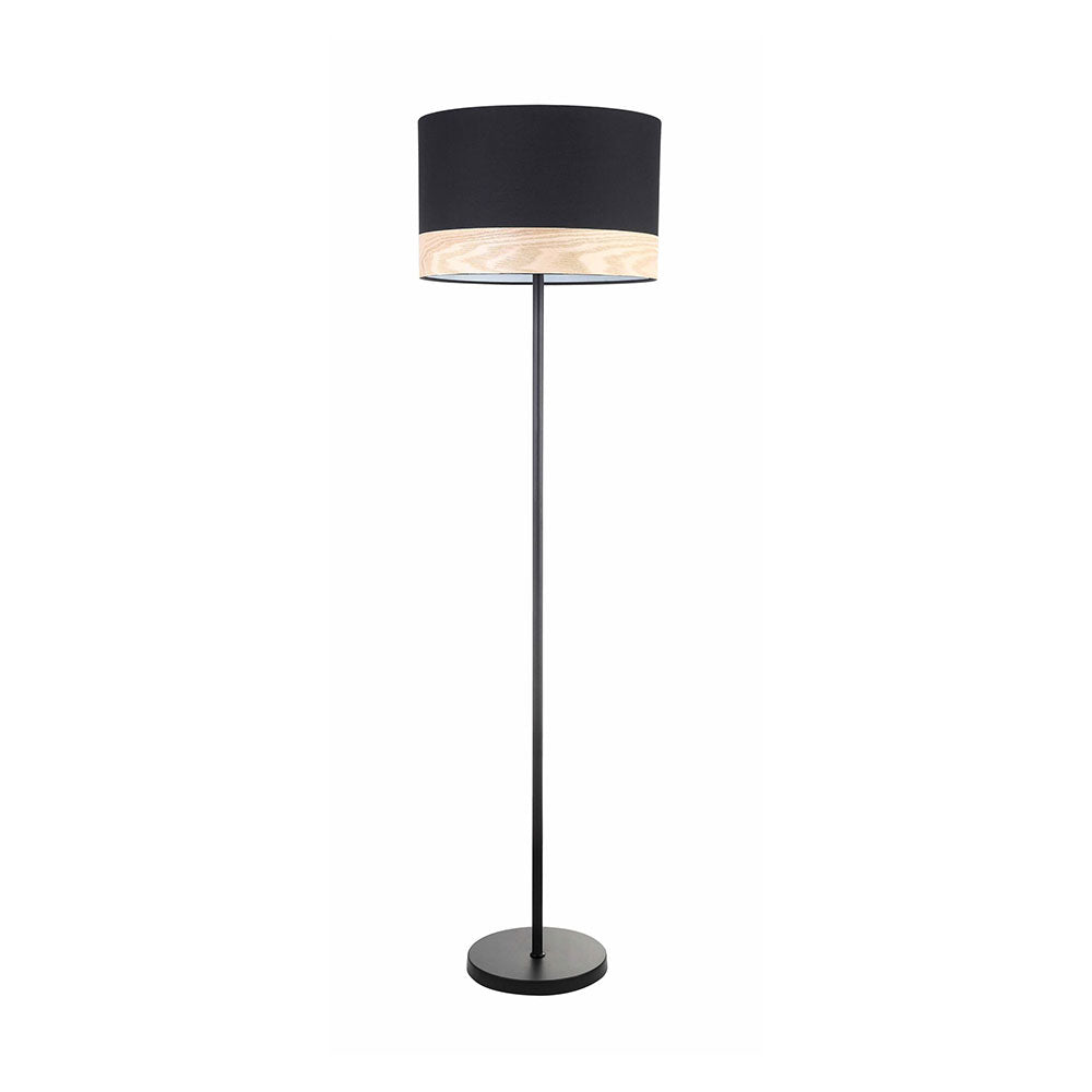 Large Round Floor Lamp Black